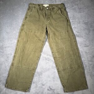 Madewell Men's Pants 34x30 Relaxed Straight Workwear Carpenter Double Knee Green
